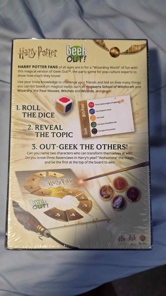 BRAND NEW Harry Potter Geek Out! Party Game (Sealed) - photo 2