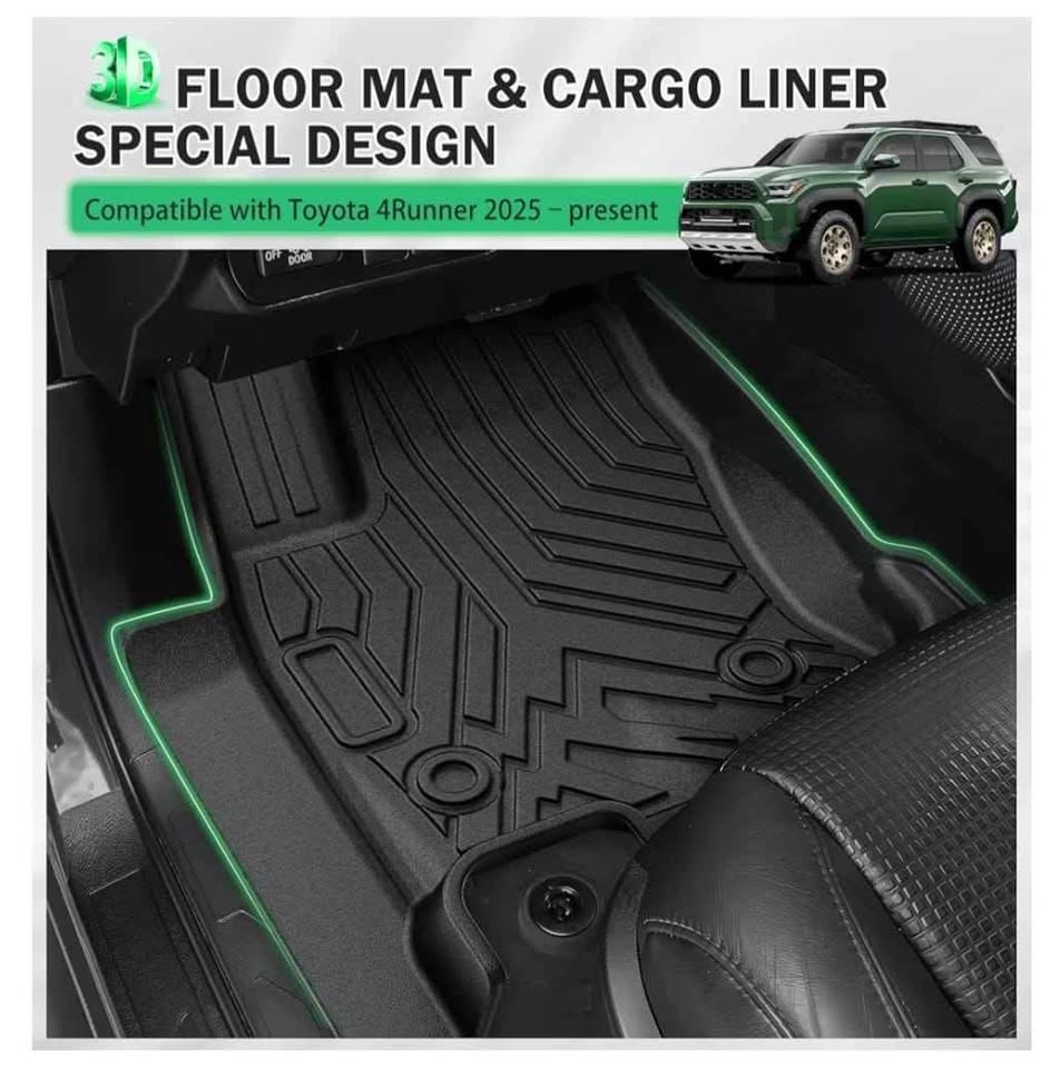 2025-2026 Toyota 4Runner Floor Mats & Cargo Liner Set - photo 3
