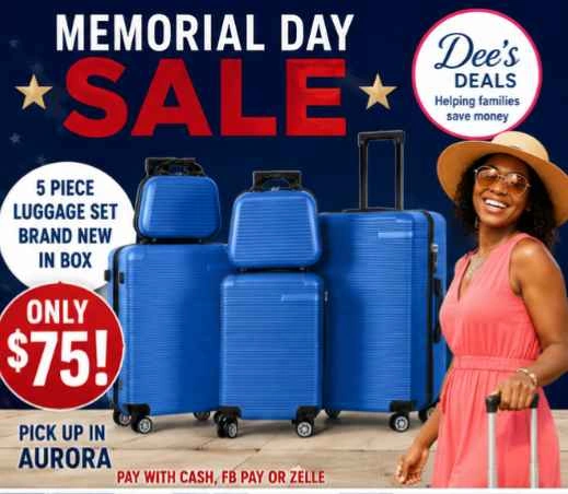 Memorial Day sale five-piece luggage set only $75 BRAND NEW IN B - photo 2
