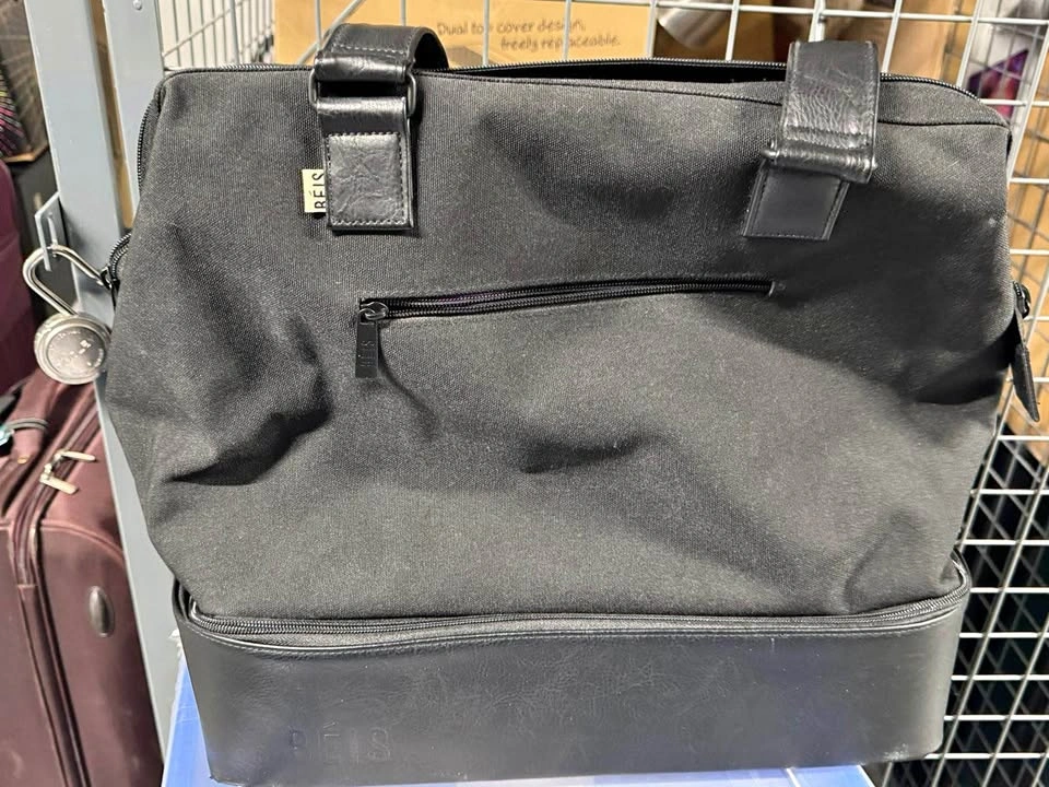 BÉIS Black Travel Weekender Tote Bag