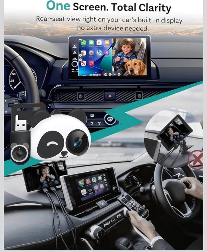 Carplay Baby Car Camera Monitor for Wireless Backseat - photo 5