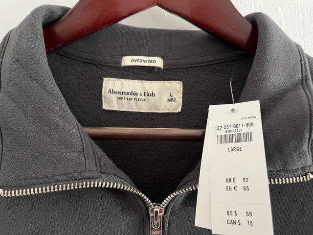 Abercrombie & Fitch 1/2 Zip Soft Fleece Sweaters - NEW - photo 4