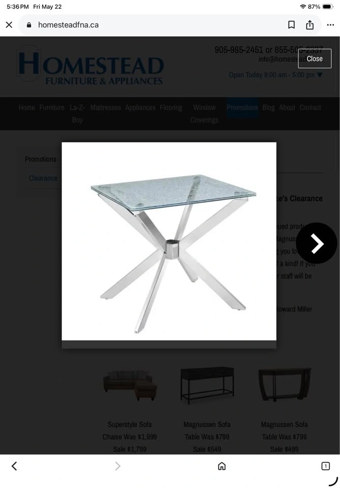 Magnussen Crackle Glass End Table - photo 3