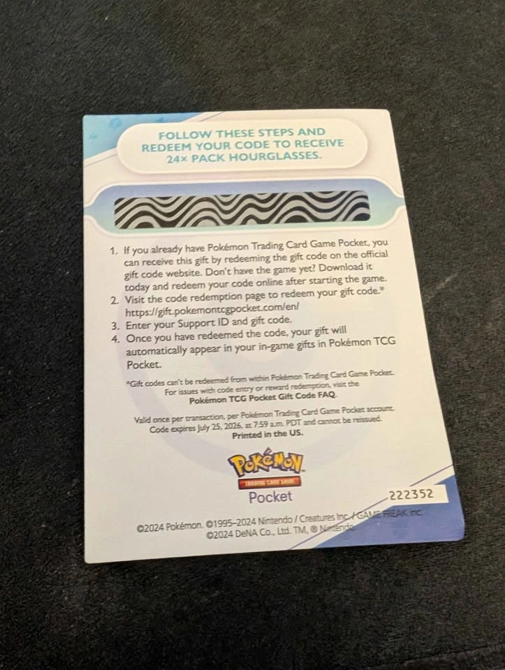 Pokemon TCG Pocket 1st Anniversary Code - photo 2