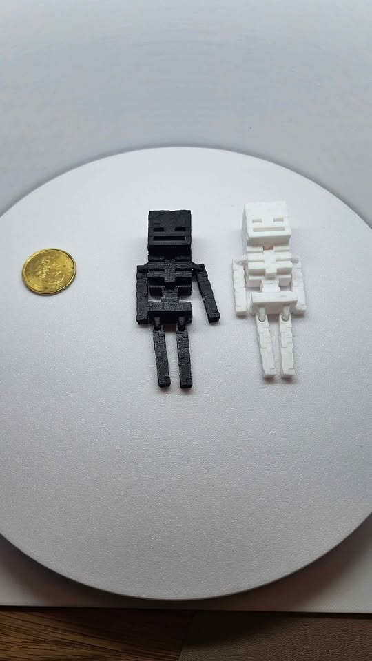 Pixel Skeleton Keychains – Inspired by Minecraft - photo 4