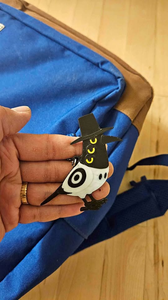 Kpop Demon Hunters Silly bird keychain birthday gift
