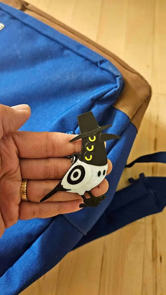 Kpop Demon Hunters Silly bird keychain birthday gift thumbnail