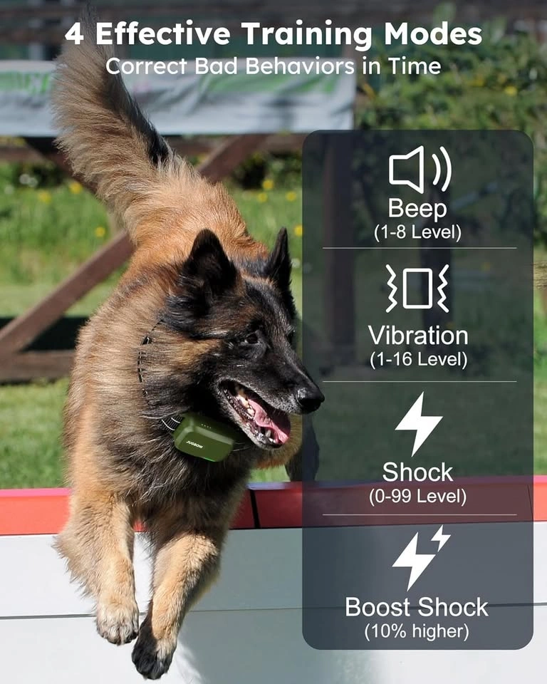 Dog Shock Collar for 2 Dogs (10-120Lbs) - 4200FT Range - photo 2