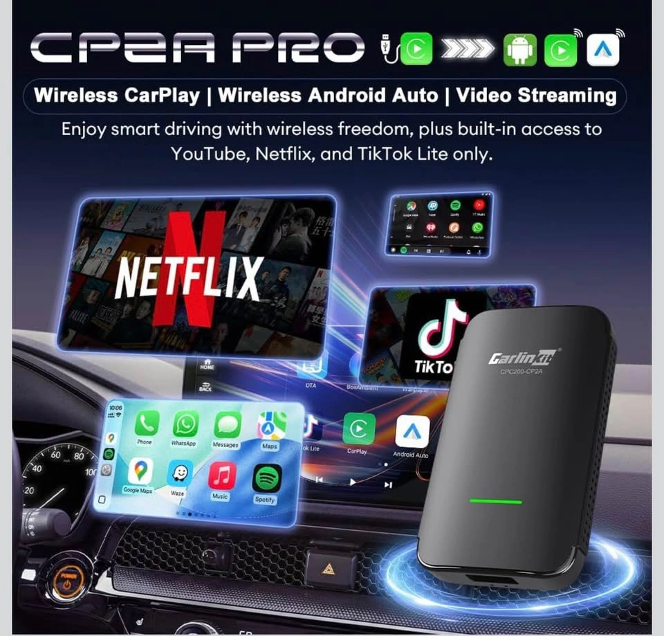 Wireless CarPlay Adapter for Netflix/YouTube/TikTok Lite - photo 2