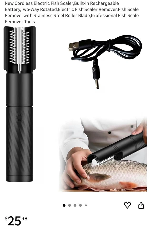 (New)Cordless Electric Fish Scaler