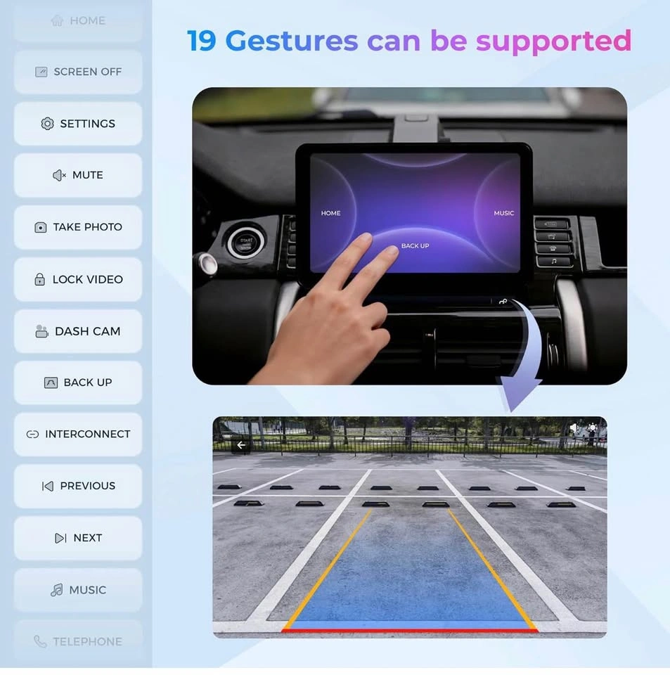 9” Wireless CarPlay Screen with 1080p Backup Camera - photo 5