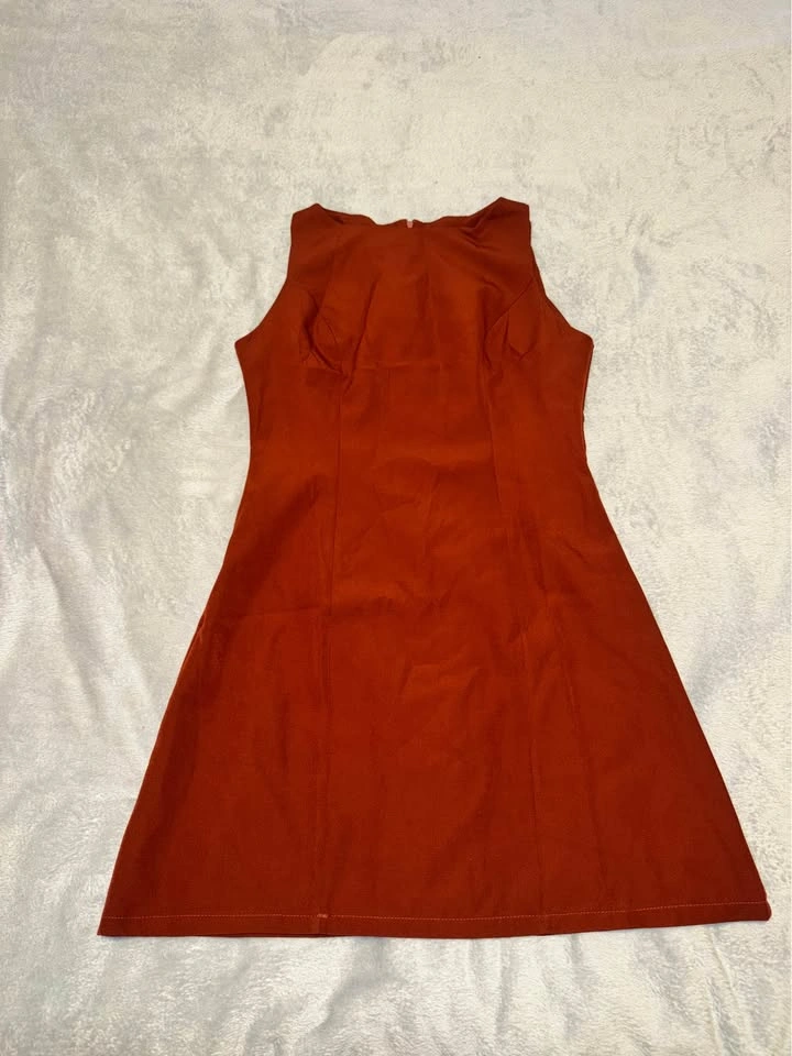 Coffee-colored dress (size M) - photo 3