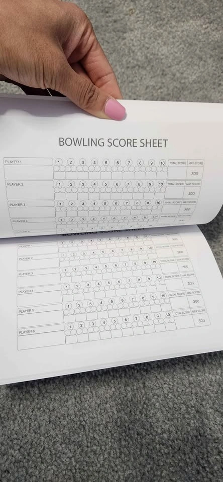 FREE! Bowling Score Sheets Notebook - photo 2
