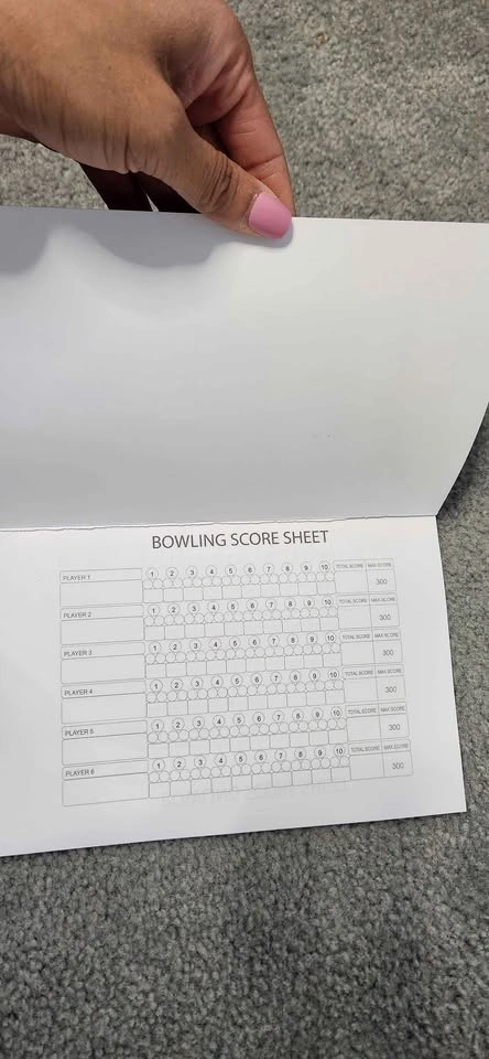 FREE! Bowling Score Sheets Notebook - photo 3