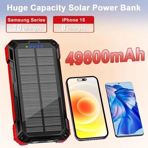 Solar Charger Power Bank - 49800mAh Solar Charger with USB-C - photo 4