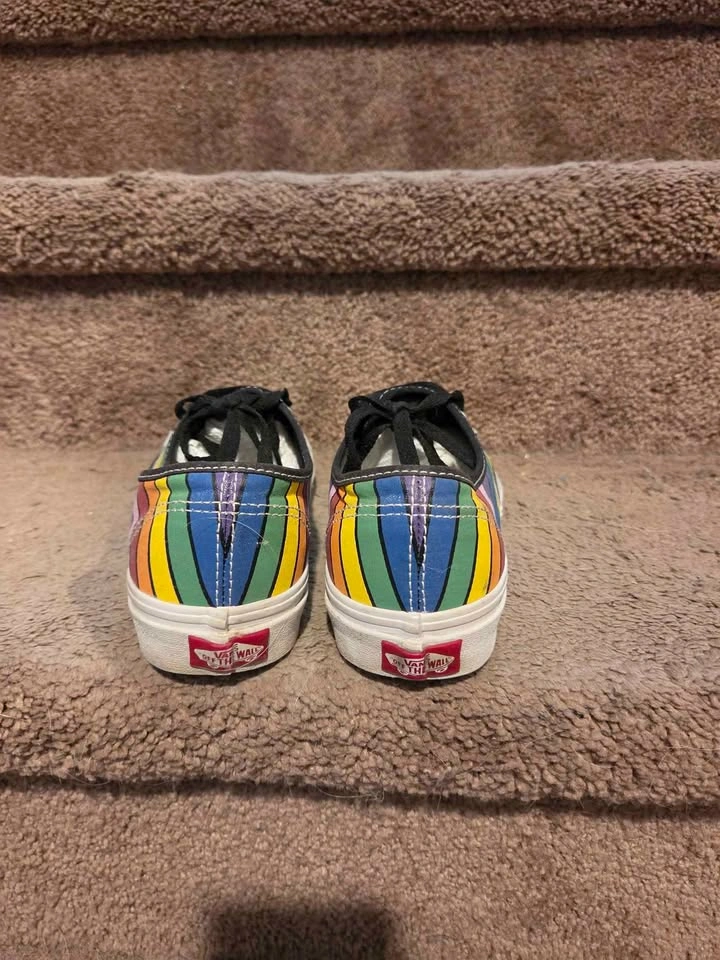 Vans Authentic Rainbow Stripe Shoes - Women's Size 7 - photo 3