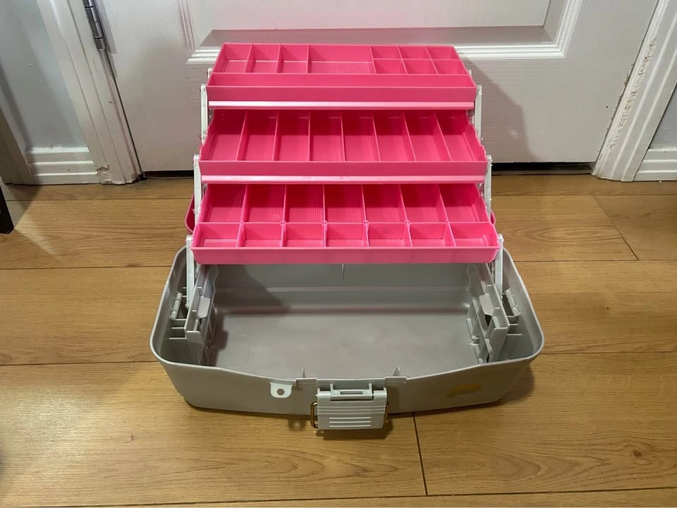 Plano Pink Hard Tackle Box, 3-tray - photo 2