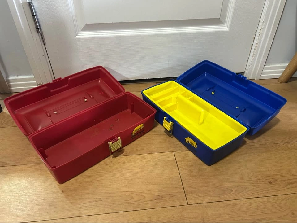 2 Plano Red and Blue Tackle Boxes - photo 2