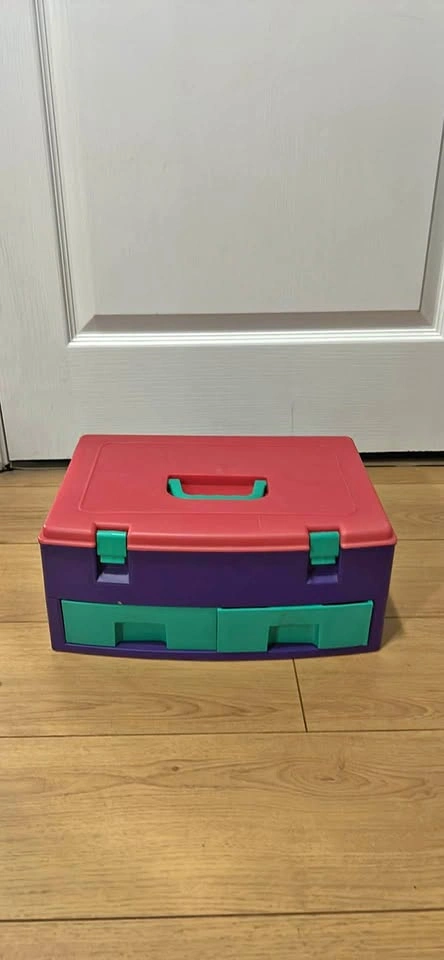 Colorful Craft Storage Box with Drawers