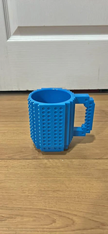 Lumsburry Build-on Brick Mug Blue