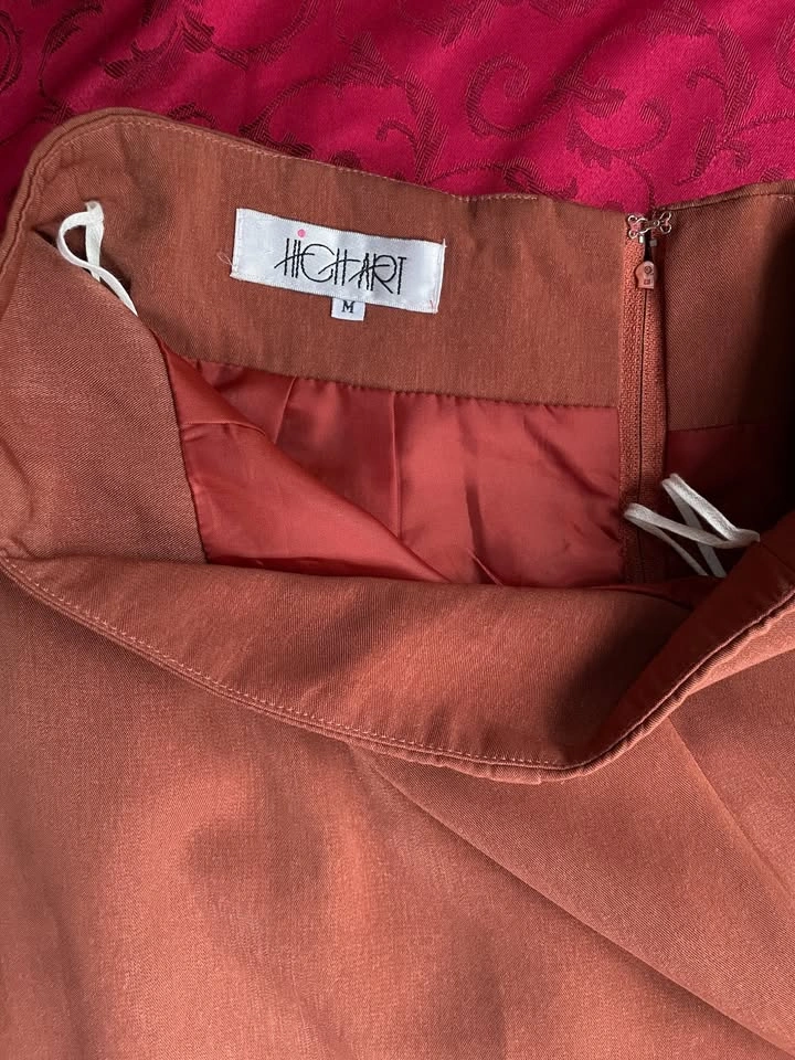 High Art Dusty Brown High-Waisted Skirt, Small - photo 3