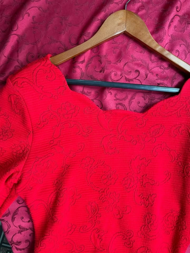Vittoria Virini Red Form-Fitting Dress - photo 3