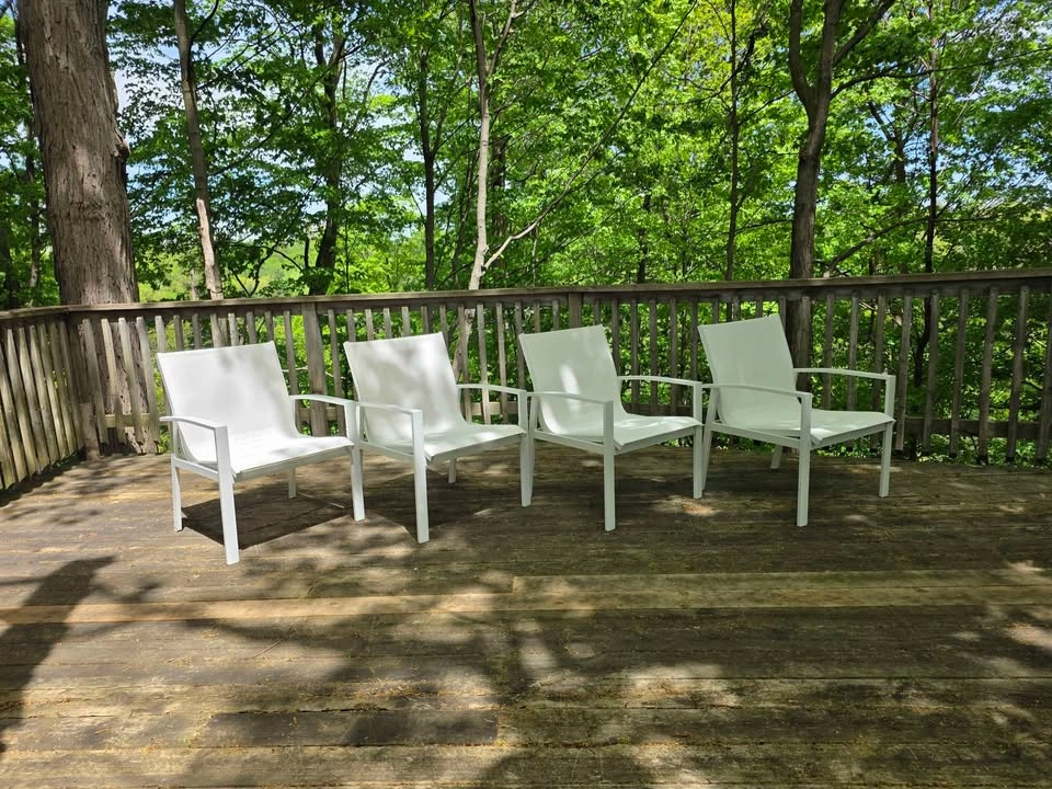 Summer Entertaining! NEW White Commercial Grade Outdoor Dining C - photo 2