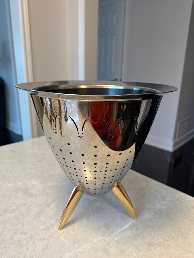 Alessi Officina MAX LE Chinois Colander, Stainless Steel