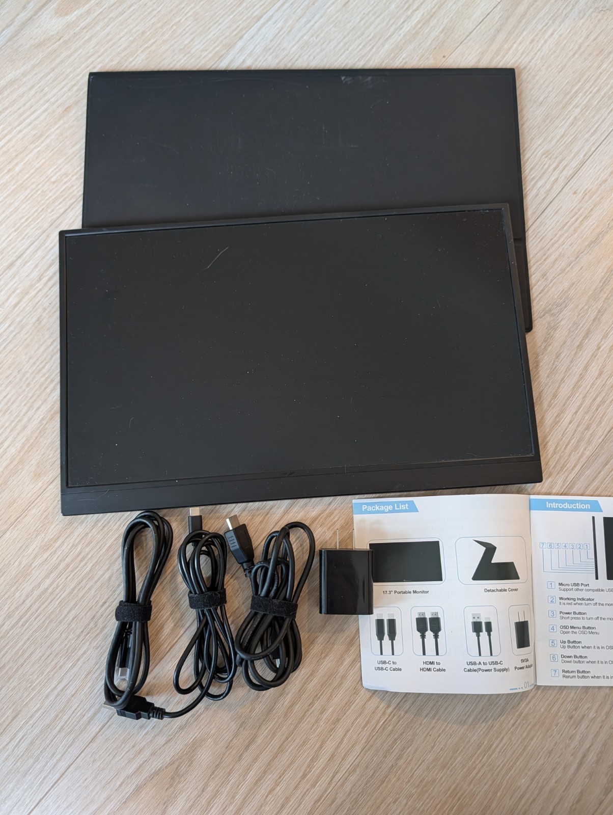 MAGICRAVEN 17.3" Portable Monitor - 1080P USB-C/HDMI