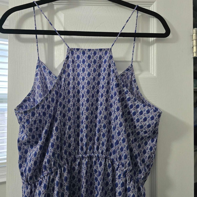 H&M Dress Size 12 Blue and White Pattern - photo 3