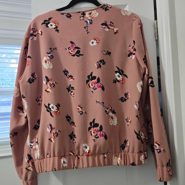 Ivanka Trump Floral Bomber Jacket - Size Large - photo 4