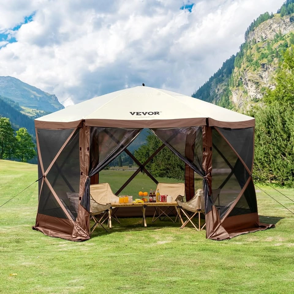 11.5x11.5 Pop-Up Screen Tent Gazebo w/ Privacy Panels - photo 2