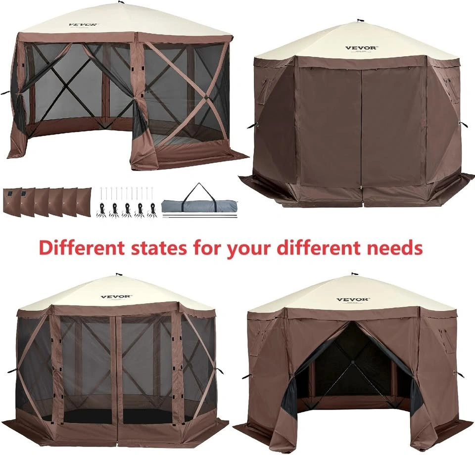 11.5x11.5 Pop-Up Screen Tent Gazebo w/ Privacy Panels - photo 3