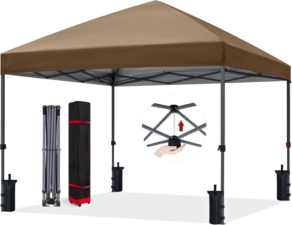10x10 Pop Up Canopy Tent – Beige – New In Box