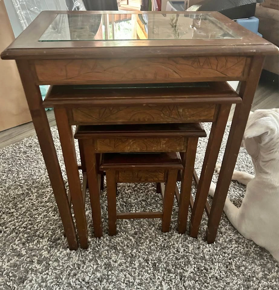 Vintage Nesting Tables Set of 4