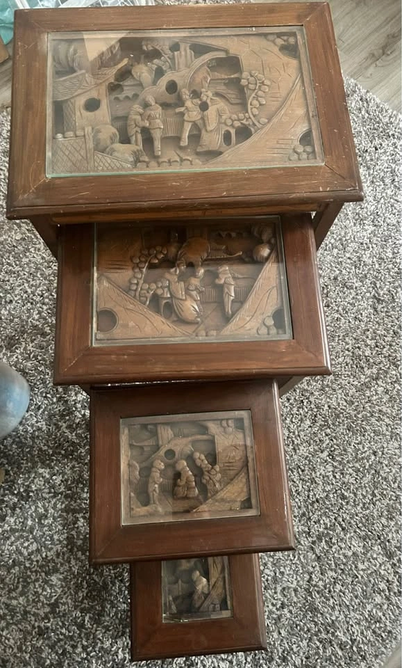 Vintage Nesting Tables Set of 4 - photo 2