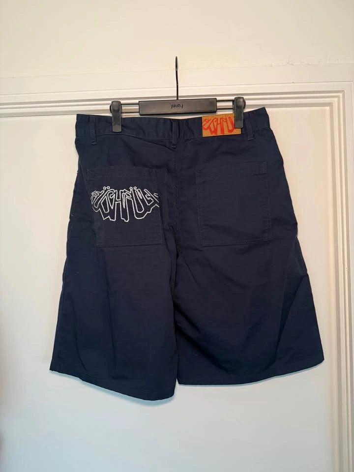 Pushpull GARAGEMADE Navy Embroidered Shorts Size M - photo 2