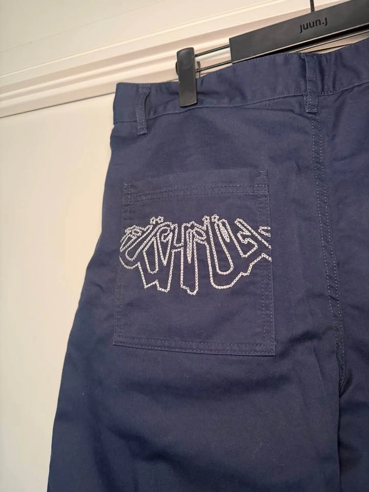 Pushpull GARAGEMADE Navy Embroidered Shorts Size M - photo 3