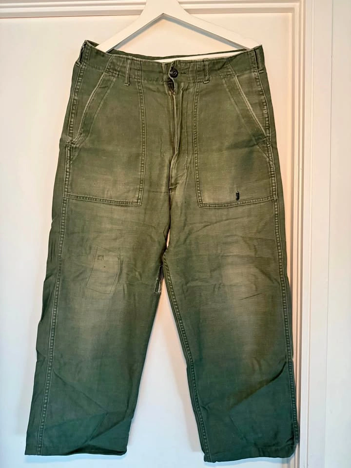Vintage OG-107 Cotton Sateen Fatigue Pants 30x33