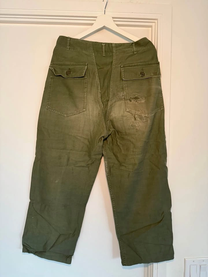 Vintage OG-107 Cotton Sateen Fatigue Pants 30x33 - photo 2