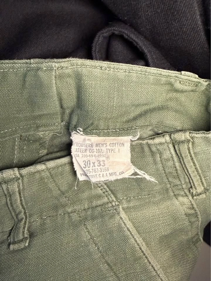 Vintage OG-107 Cotton Sateen Fatigue Pants 30x33 - photo 3