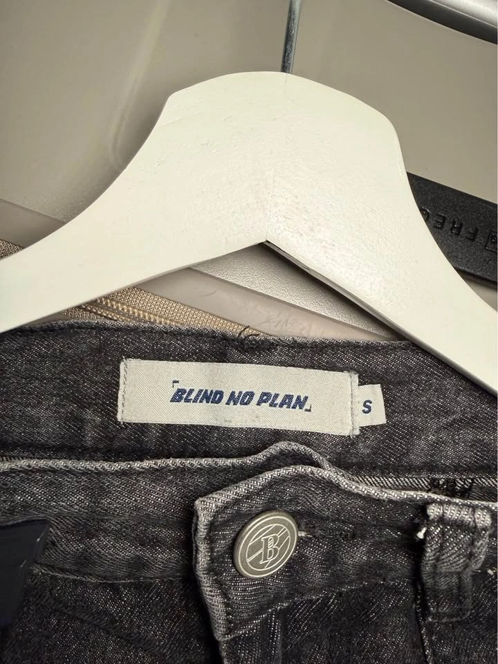 BLIND NO PLAN Black Baggy Cargo Pants S - photo 3
