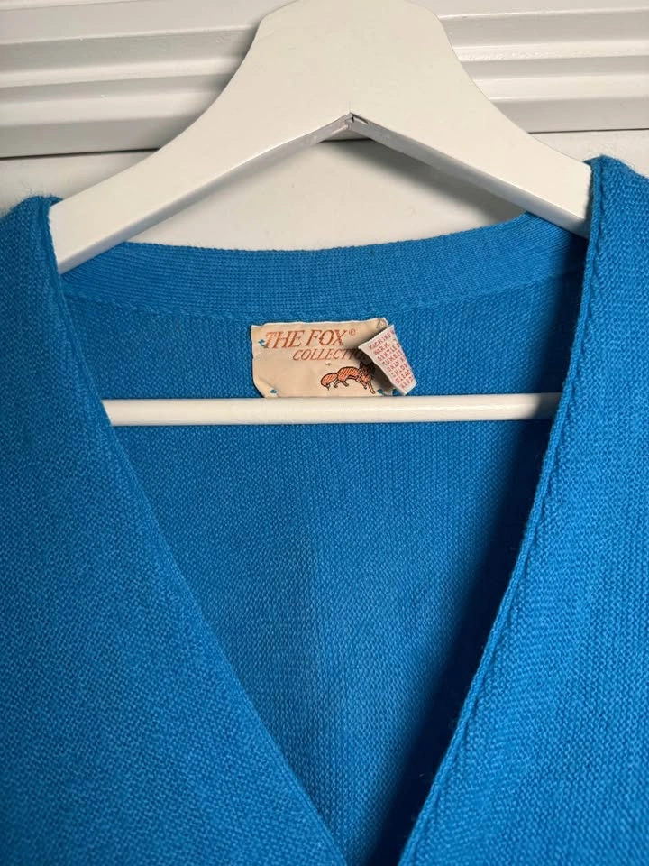 THE FOX COLLECTION Blue Cardigan Size L - photo 3