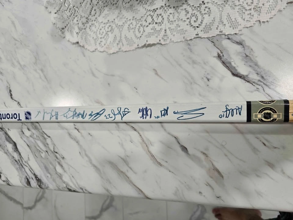 Signed Maple Leafs Hockey Stick - photo 5
