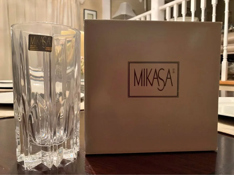 4 highball Crystal glasses *Brand New* thumbnail