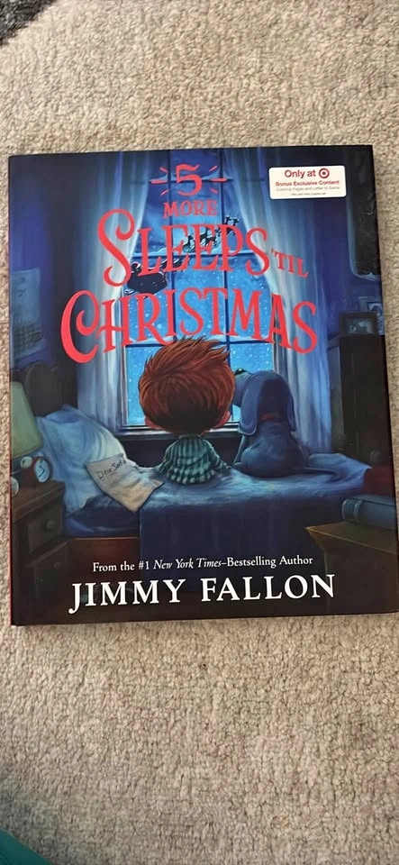 5 More Sleeps Til Christmas by Jimmy Fallon Kids Book