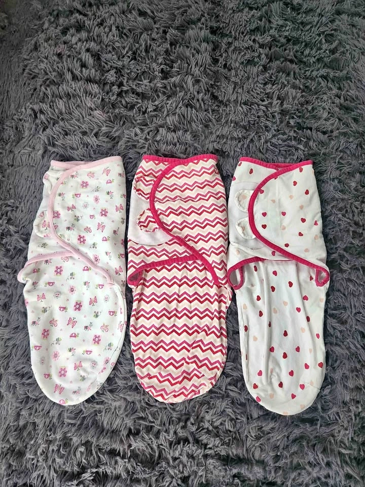 Baby Girl Swaddles - 3 Pack