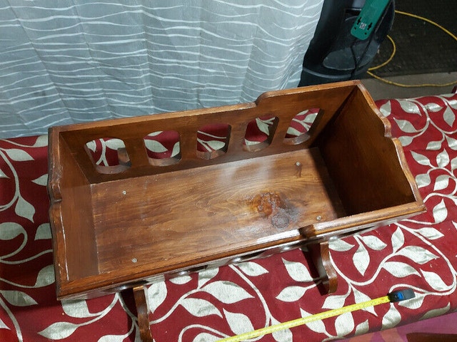 Small solid wooden baby rocking Carriage 11'' wide 23'' long 24' - photo 2