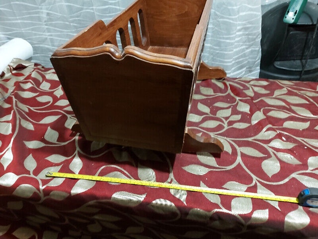 Small solid wooden baby rocking Carriage 11'' wide 23'' long 24' - photo 5