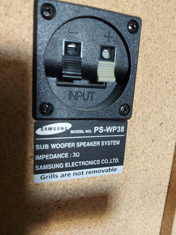Samsung Sub woofer 3 OHM PS-WP38 - photo 5